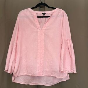 Ann Taylor Women’s Small Seersucker V-Neck Pullover Top